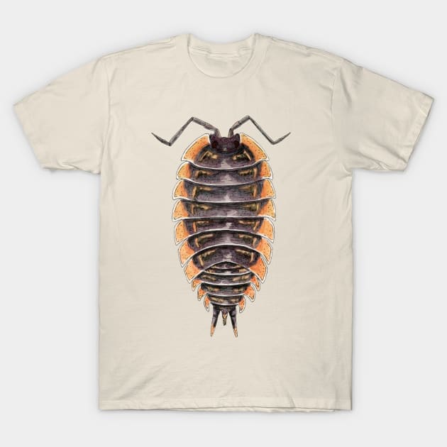 Trachelipus caucasus Isopod T-Shirt by paintedpansy